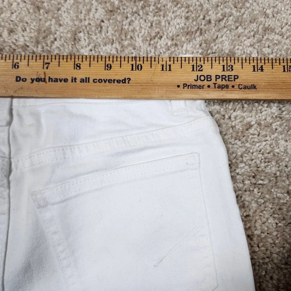 Habitual Girl White High Rise Ritual Short Denim Frayed Hem‎ Size 10 Kids